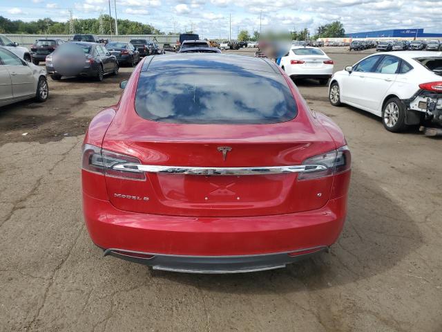 5YJSA1E18FF118157 - 2015 TESLA MODEL S Կարմիր լուսանկար 6