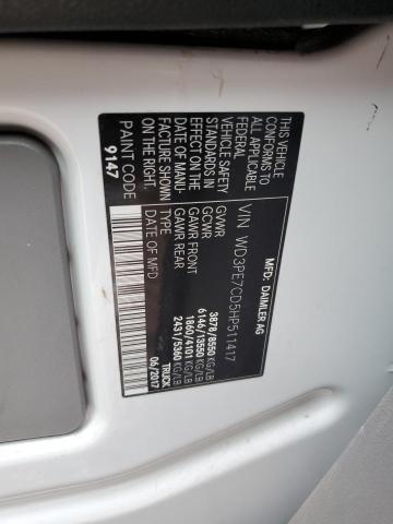 WD3PE7CD5HP511417 - 2017 MERCEDES-BENZ SPRINTER 2500 WHITE photo 13