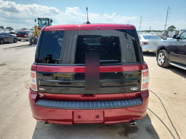2FMGK5C88JBA08219 - 2018 FORD FLEX SEL RED photo 6