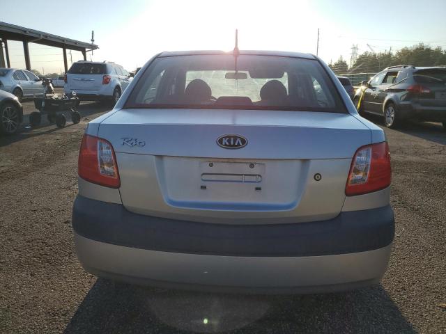 KNADE123476239295 - 2007 KIA RIO BASE SILVER photo 6