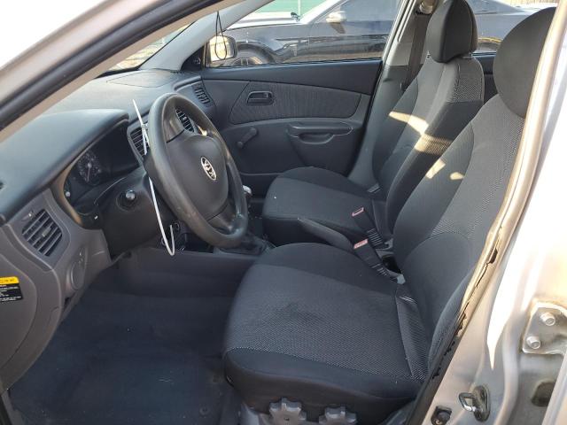 KNADE123476239295 - 2007 KIA RIO BASE SILVER photo 7