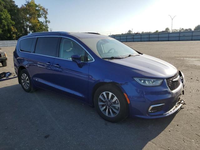 2C4RC1L75MR548441 - 2021 CHRYSLER PACIFICA HYBRID TOURING L BLUE photo 4