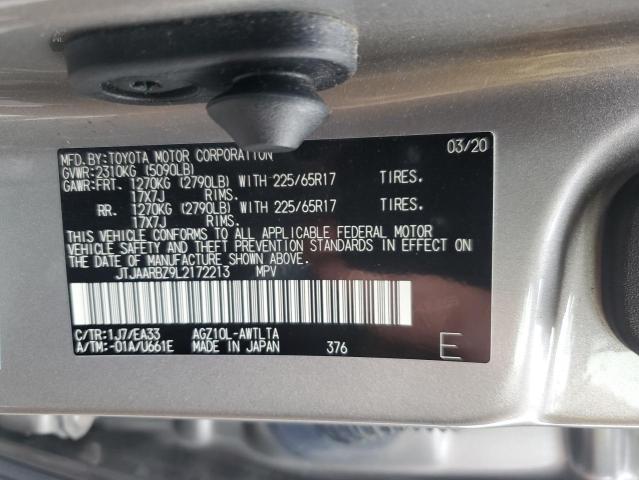 JTJAARBZ9L2172213 - 2020 LEXUS NX 300 BASE 银色 照片 12