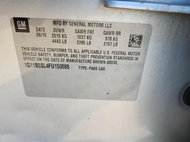 1G11B5SL4FU150688 - 2015 CHEVROLET MALIBU LS ვერცხლისფერი ფოტო 12