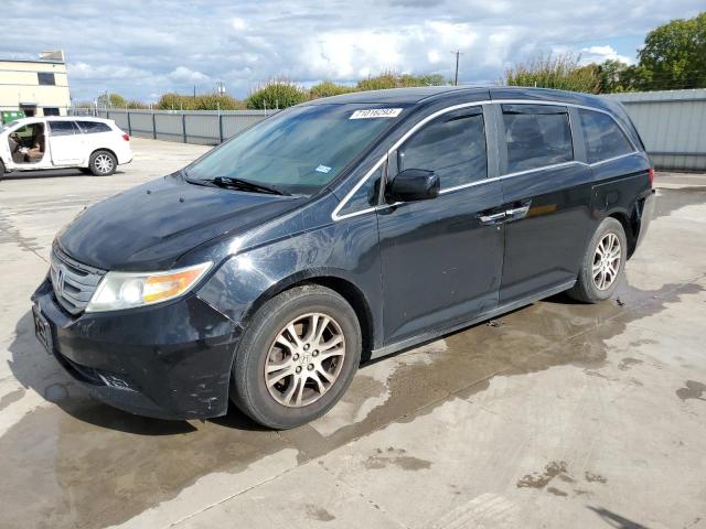 5FNRL5H44BB004690 - 2011 HONDA ODYSSEY EX BLACK photo 1