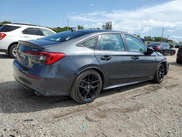 2HGFE2F51NH522201 - 2022 HONDA CIVIC SPORT GRAY photo 3