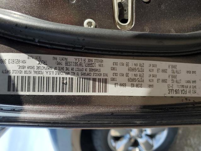 1C6RR7LT8FS611538 - 2015 RAM 1500 SLT GRAY photo 12