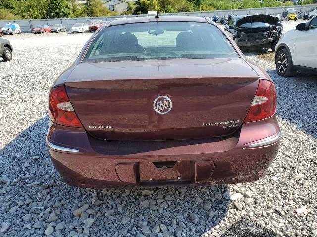 2G4WE587271200981 - 2007 BUICK LACROSSE CXS ბურგუნდია ფოტო 6