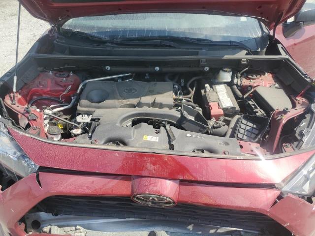 2T3H1RFV0NW196287 - 2022 TOYOTA RAV4 LE RED photo 11