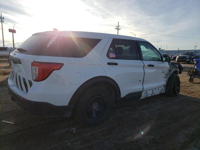 1FM5K8AB3MGA42895 - 2021 FORD EXPLORER POLICE INTERCEPTOR WHITE photo 3
