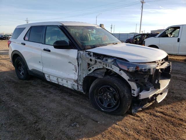 1FM5K8AB3MGA42895 - 2021 FORD EXPLORER POLICE INTERCEPTOR WHITE photo 4