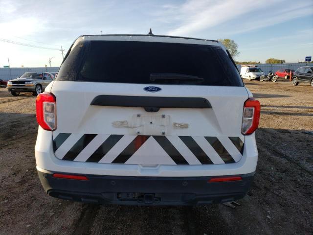 1FM5K8AB3MGA42895 - 2021 FORD EXPLORER POLICE INTERCEPTOR WHITE photo 6