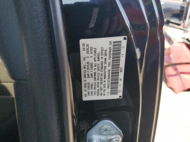 1HGCS12319A004250 - 2009 HONDA ACCORD LX BLACK photo 12