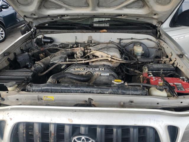 5TEHN72N42Z042373 - 2002 TOYOTA TACOMA DOUBLE CAB GRAY photo 11
