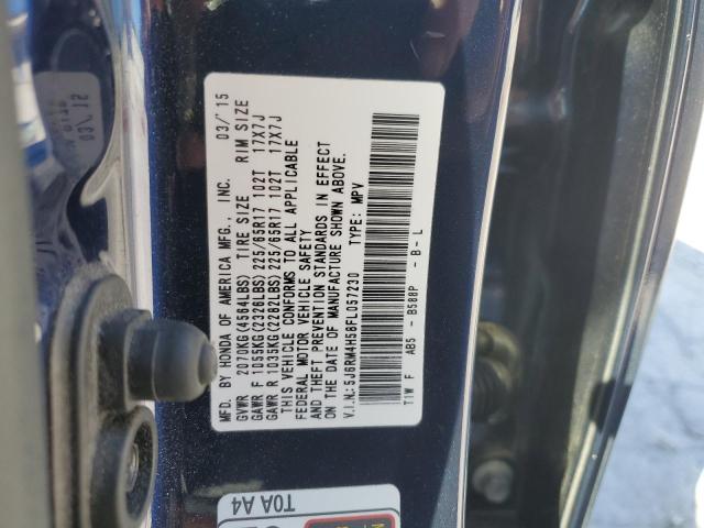 5J6RM4H58FL057230 - 2015 HONDA CR-V EX Mavi foto 13