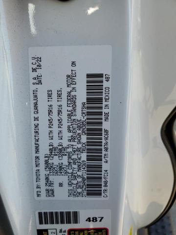 3TYSZ5AN0PT114369 - 2023 TOYOTA TACOMA ACCESS CAB Beyaz fotoğraf 12