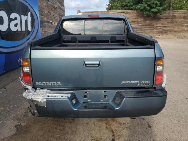 2HJYK16576H532321 - 2006 HONDA RIDGELINE RTL BLUE photo 6