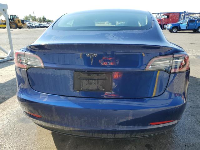 5YJ3E1EA3NF369899 - 2022 TESLA MODEL 3 Կապույտ լուսանկար 6