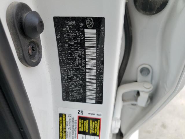 4T1G11AK1PU810365 - 2023 TOYOTA CAMRY SE NIGHT SHADE WHITE photo 12