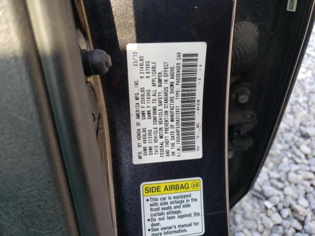 19UUA8F50DA013607 - 2013 ACURA TL TECH GRAY photo 12