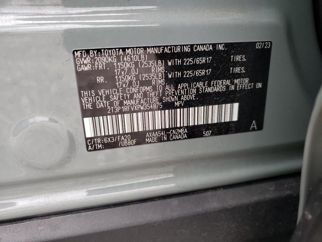 2T3P1RFVXPW354875 - 2023 TOYOTA RAV4 XLE GRAY photo 13