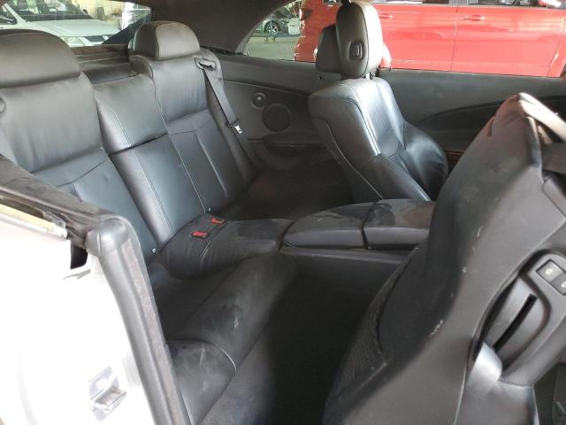 WBAEB5C5XAC225821 - 2010 BMW 650 I SILVER photo 10