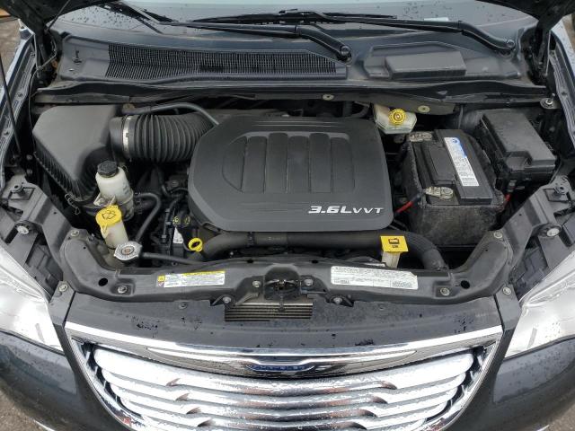 2C4RC1CGXCR134103 - 2012 CHRYSLER TOWN & COU TOURING L BLACK photo 12