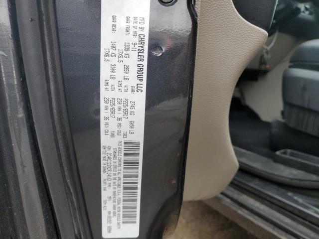 2C4RC1CGXCR134103 - 2012 CHRYSLER TOWN & COU TOURING L BLACK photo 14