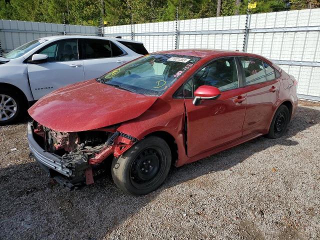 5YFEPRAE9LP101581 - 2020 TOYOTA COROLLA LE RED photo 1