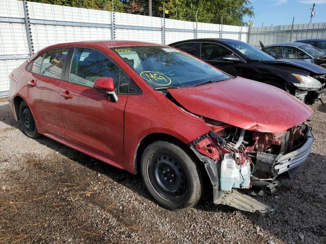 5YFEPRAE9LP101581 - 2020 TOYOTA COROLLA LE RED photo 4