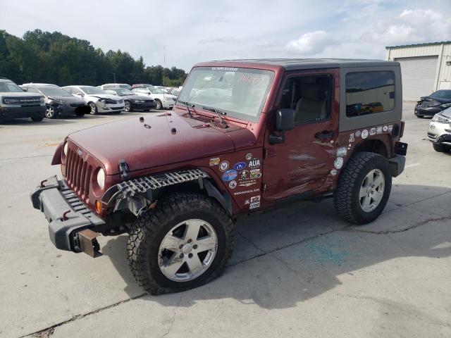 1J4FA54147L130213 - 2007 JEEP WRANGLER SAHARA MAROON photo 1