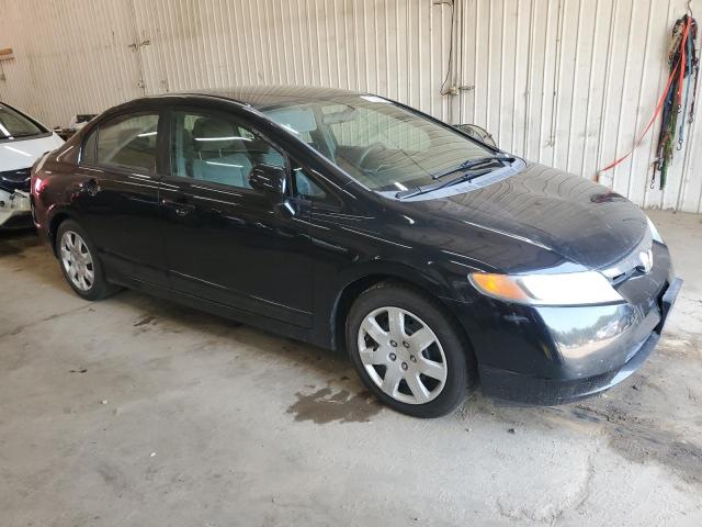 1HGFA16528L024960 - 2008 HONDA CIVIC LX BLACK photo 4