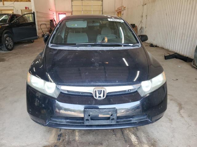 1HGFA16528L024960 - 2008 HONDA CIVIC LX BLACK photo 5