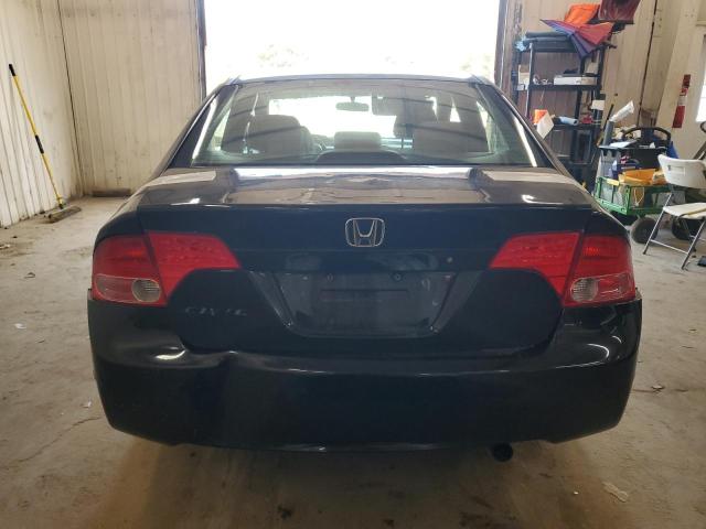 1HGFA16528L024960 - 2008 HONDA CIVIC LX BLACK photo 6