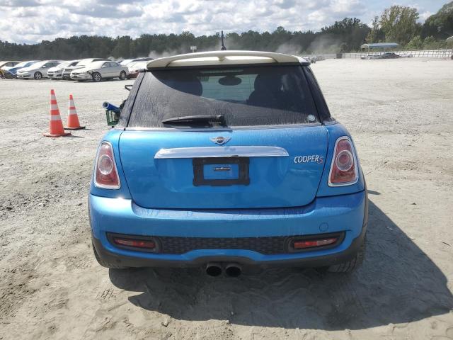 WMWSV3C57BTY10792 - 2011 MINI COOPER S BLUE photo 6