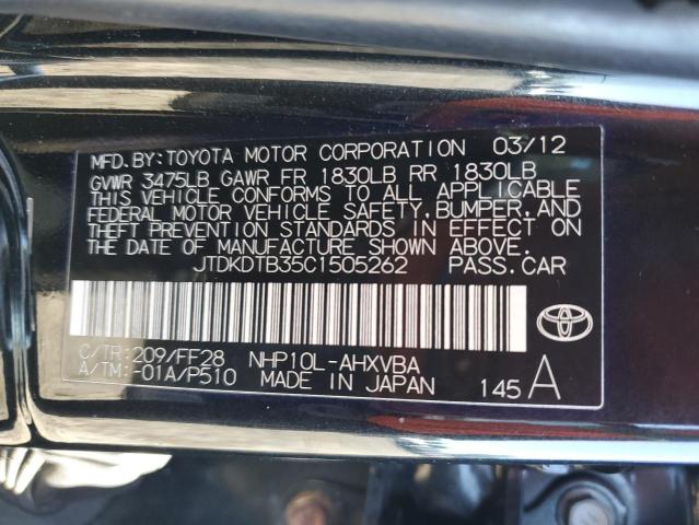JTDKDTB35C1505262 - 2012 TOYOTA PRIUS C Qara foto 13