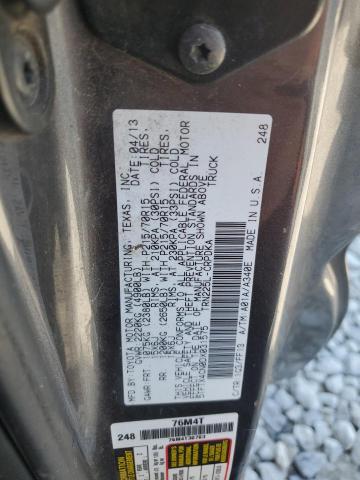 5TFTX4CN0DX031575 - 2013 TOYOTA TACOMA ACCESS CAB Серый фото 12