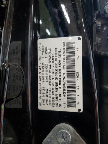 1HGCP2F80AA074453 - 2010 HONDA ACCORD EXL BLACK photo 13