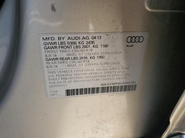 WA1LFAFPXDA094792 - 2013 AUDI Q5 PREMIUM PLUS Silber Foto 13