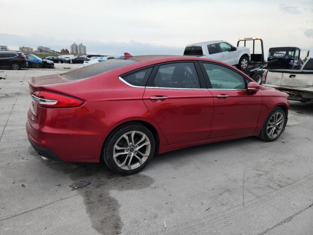 3FA6P0CD0LR226327 - 2020 FORD FUSION SEL RED photo 3