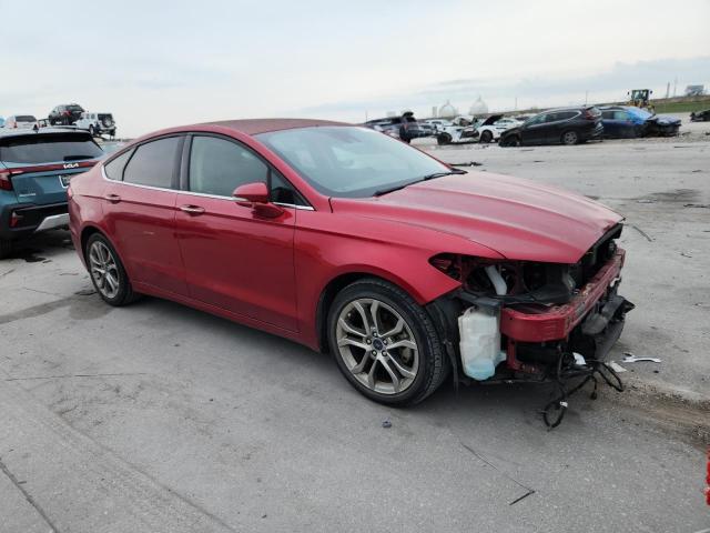 3FA6P0CD0LR226327 - 2020 FORD FUSION SEL RED photo 4