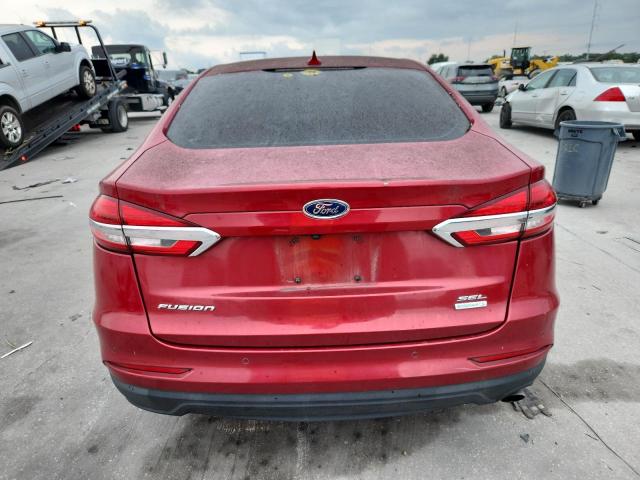 3FA6P0CD0LR226327 - 2020 FORD FUSION SEL RED photo 6
