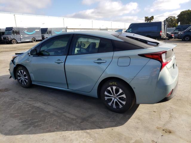 JTDKARFUXK3072040 - 2019 TOYOTA PRIUS GREEN photo 2