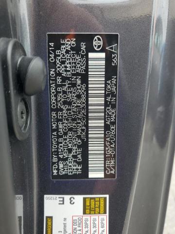 JTKJF5C72E3088296 - 2014 TOYOTA SCION TC ნაცრისფერი ფოტო 12