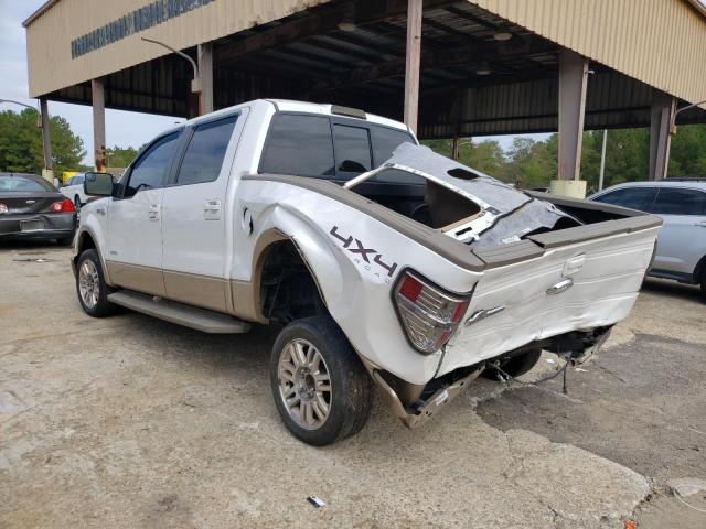 1FTFW1CT2DKF91222 - 2013 FORD F150 SUPERCREW WHITE photo 2