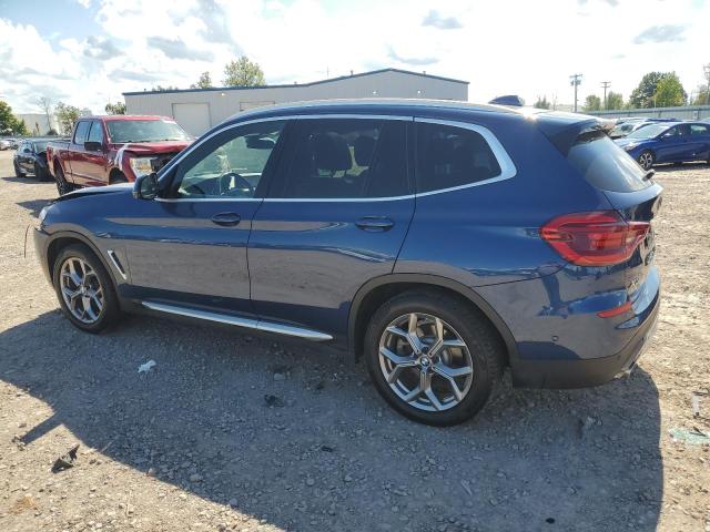 5UXTY5C08M9F79904 - 2021 BMW X3 XDRIVE30I BLUE photo 2