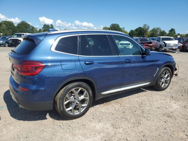 5UXTY5C08M9F79904 - 2021 BMW X3 XDRIVE30I BLUE photo 3
