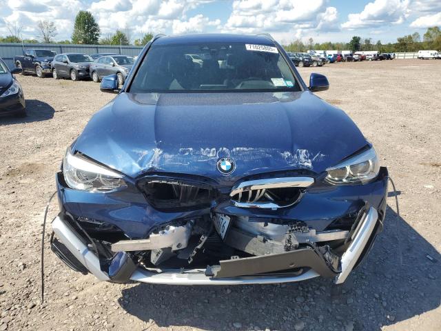 5UXTY5C08M9F79904 - 2021 BMW X3 XDRIVE30I BLUE photo 5