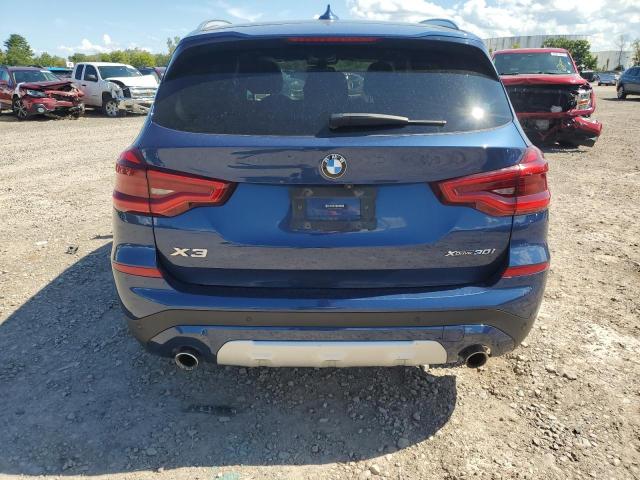 5UXTY5C08M9F79904 - 2021 BMW X3 XDRIVE30I BLUE photo 6