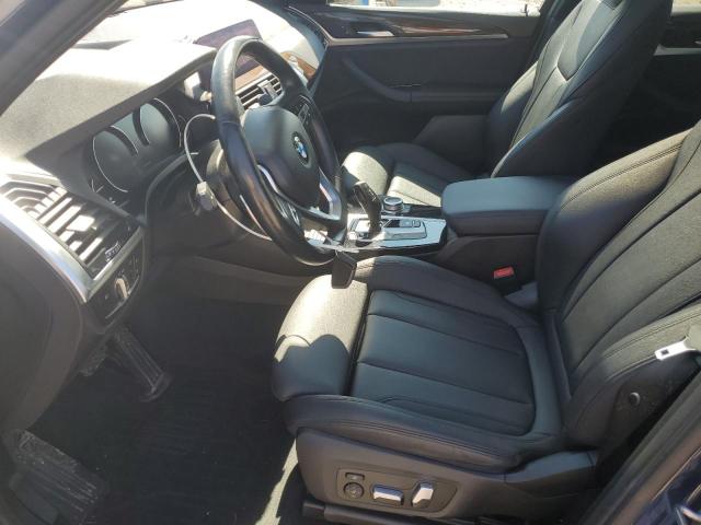 5UXTY5C08M9F79904 - 2021 BMW X3 XDRIVE30I BLUE photo 7